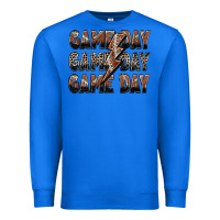 True Royal game day game day football lightning bolt Premium Sweatshirt - Zillion Design Studio
