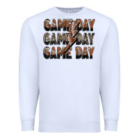 White game day game day football lightning bolt Premium Sweatshirt - Zillion Design Studio