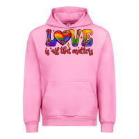 Fuchsia Pink love is all that matters Urban Hoodie - JahusDesignShop