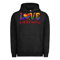 Pigment Black love is all that matters Urban Hoodie - JahusDesignShop