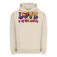 Pigment French Oak love is all that matters Urban Hoodie - JahusDesignShop