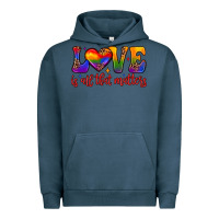 Pigment Midnight Navy love is all that matters Urban Hoodie - JahusDesignShop