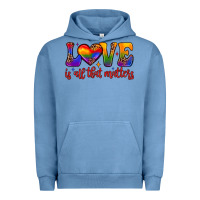 Pigment Pebble Blue love is all that matters Urban Hoodie - JahusDesignShop