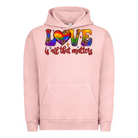 Pigment Salmon love is all that matters Urban Hoodie - JahusDesignShop