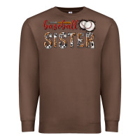 Chestnut baseball sister with leopard Premium Sweatshirt - texasbilliewilder