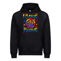 Black proud friend Urban Hoodie - JahusDesignShop