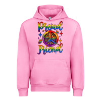 Fuchsia Pink proud friend Urban Hoodie - JahusDesignShop
