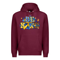 Burgundy be kind Premium Hoodie - Artiststas