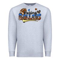 Heather Grey raising ballers football Premium Sweatshirt - Zillion Design Studio