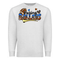Oatmeal Heather raising ballers football Premium Sweatshirt - Zillion Design Studio