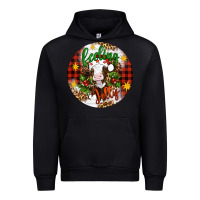 Black Christmas feeling jolly cow ornament Urban Hoodie - Artiststas