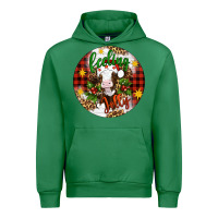 Emerald Christmas feeling jolly cow ornament Urban Hoodie - Artiststas
