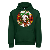 Forest Green Christmas feeling jolly cow ornament Urban Hoodie - Artiststas