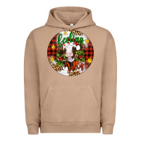 Pigment Burro Christmas feeling jolly cow ornament Urban Hoodie - Artiststas