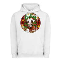 Pigment Lunar Rock Christmas feeling jolly cow ornament Urban Hoodie - Artiststas