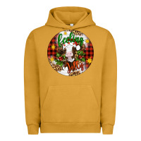 Pigment Peanut Butter Christmas feeling jolly cow ornament Urban Hoodie - Artiststas