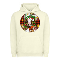 Pigment Pistachio Christmas feeling jolly cow ornament Urban Hoodie - Artiststas