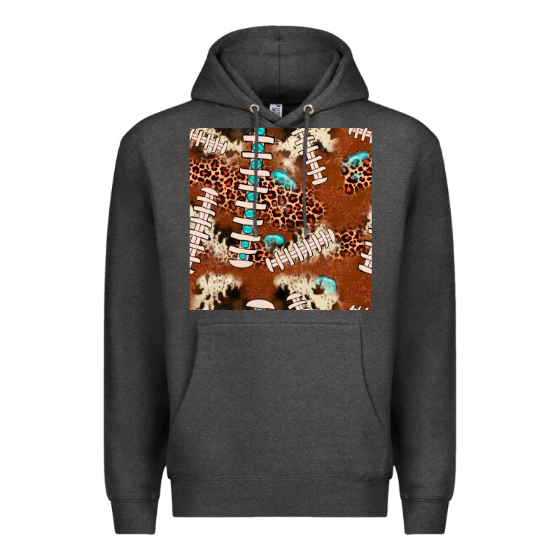 Football Leopard Gemstone Seamless Pattern Premium Hoodie by JahusDesignShop | Teevron