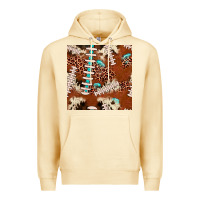 Pina Colada football leopard gemstone seamless pattern Premium Hoodie - JahusDesignShop