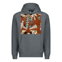 Rock football leopard gemstone seamless pattern Premium Hoodie - JahusDesignShop