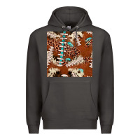 Smoke football leopard gemstone seamless pattern Premium Hoodie - JahusDesignShop