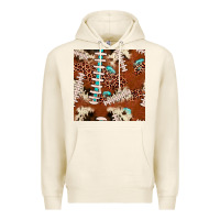 Tofu football leopard gemstone seamless pattern Premium Hoodie - JahusDesignShop