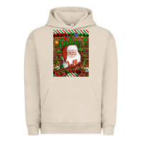 Pigment French Oak Christmas Feeling Jolly Santa Urban Hoodie - Artiststas