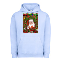 Pigment Grape Ice Christmas Feeling Jolly Santa Urban Hoodie - Artiststas