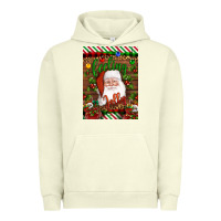 Pigment Pistachio Christmas Feeling Jolly Santa Urban Hoodie - Artiststas