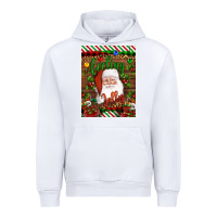 White Christmas Feeling Jolly Santa Urban Hoodie - Artiststas