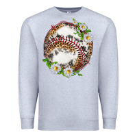 Heather Grey baseball with patterns Premium Sweatshirt - texasbilliewilder
