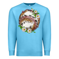 Ocean Blue baseball with patterns Premium Sweatshirt - texasbilliewilder