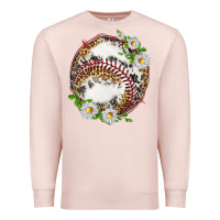 Pale Pink baseball with patterns Premium Sweatshirt - texasbilliewilder