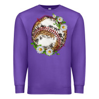 Purple baseball with patterns Premium Sweatshirt - texasbilliewilder