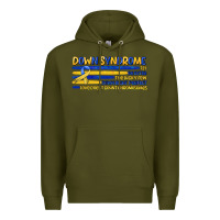 Army Green down syndrome Premium Hoodie - Artiststas