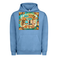 Pigment Pebble Blue i think i love fall most of all tumbler Urban Hoodie - BundleAndBundleShop