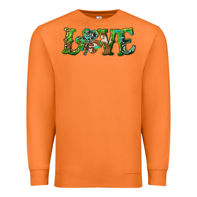 Love With Shamrock Premium Sweatshirt by RanaPortraitStore | Teevron