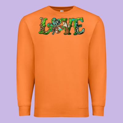 Premium Sweatshirt love with shamrock