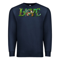 Navy love with shamrock Premium Sweatshirt - RanaPortraitStore