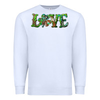 White love with shamrock Premium Sweatshirt - RanaPortraitStore