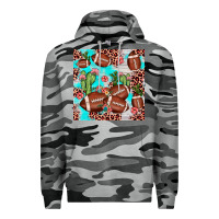 Slate Camo football leopard cactus seamless pattern Premium Hoodie - JahusDesignShop