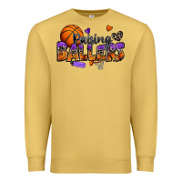 Antique Gold raising ballers basketball Premium Sweatshirt - Zillion Design Studio