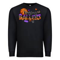 Black raising ballers basketball Premium Sweatshirt - Zillion Design Studio
