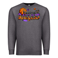 Charcoal Heather raising ballers basketball Premium Sweatshirt - Zillion Design Studio