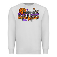 Dove Grey raising ballers basketball Premium Sweatshirt - Zillion Design Studio