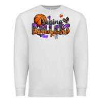 Oatmeal Heather raising ballers basketball Premium Sweatshirt - Zillion Design Studio