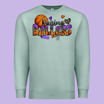 Premium Sweatshirt raising ballers basketball