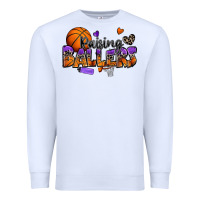 White raising ballers basketball Premium Sweatshirt - Zillion Design Studio