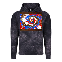 Cloud Black usa tie dye Vintage Hoodie - AdoDesignShop