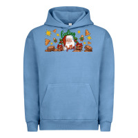 Pigment Pebble Blue Christmas feeling jolly santa Urban Hoodie - Artiststas